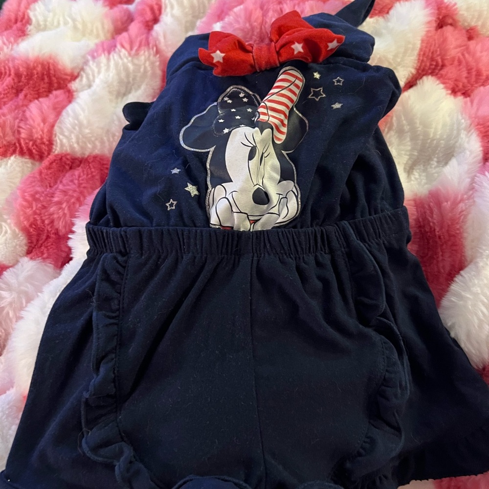 Disney Navy Blue Minnie Mouse Bib